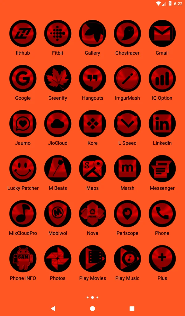 Oreo Red Icon Pack screenshot