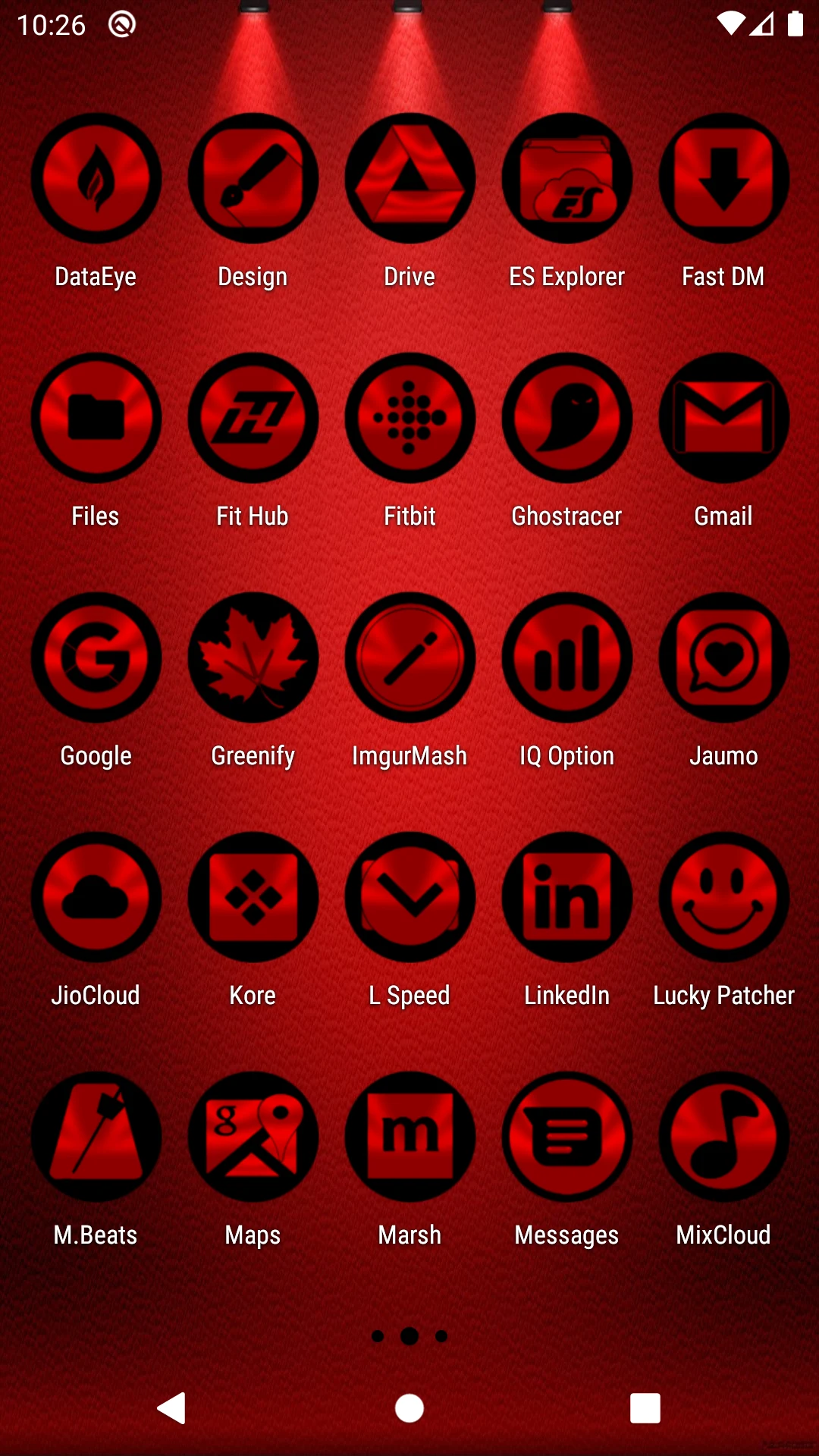 Oreo Red Icon Pack screenshot