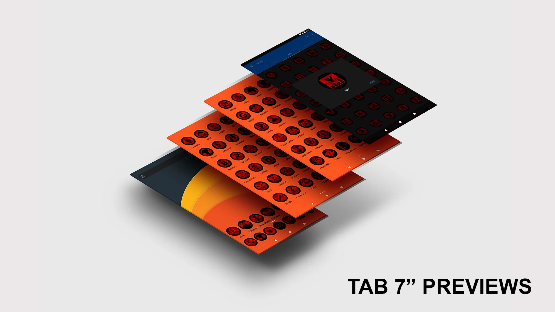 Oreo Red Icon Pack screenshot