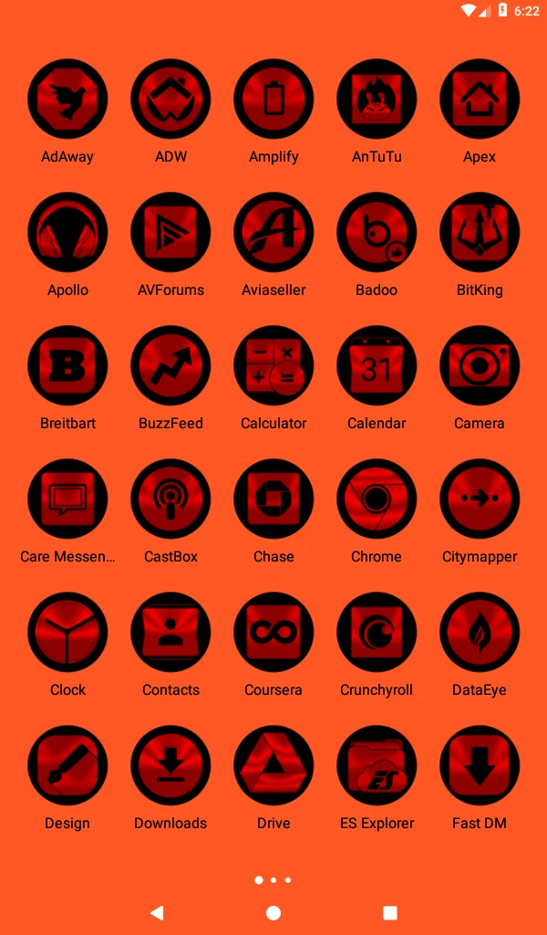 Oreo Red Icon Pack screenshot