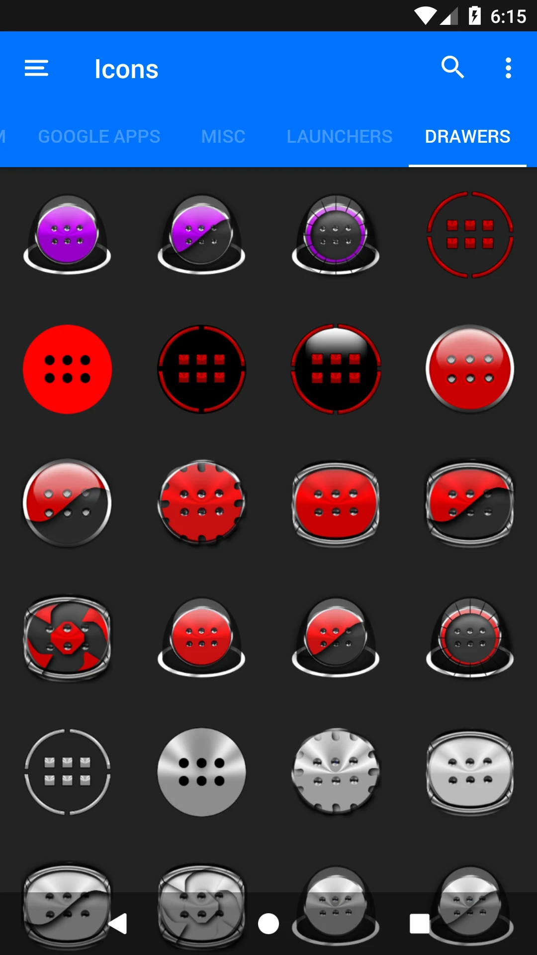Oreo Red Icon Pack screenshot